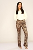 Selen High Waist Casual Trousers لون النمر