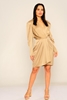 Explosion Mini Long Sleeve Casual Dresses Mink