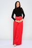 Lila Rose High Waist Casual Trousers Red