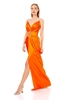 Hot Contact Night Wear Evening Dresses البرتقالي