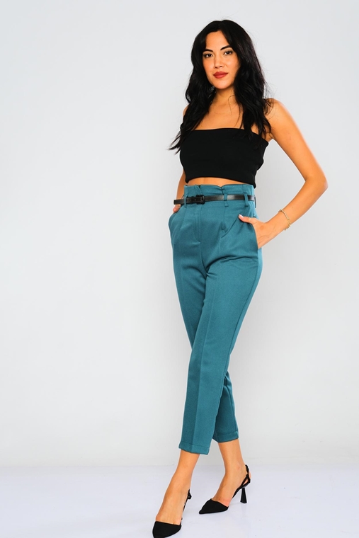 Zanzi High Waist Casual Trousers