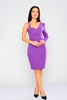 Explosion Knee Lenght Casual Dresses Purple