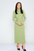 Pitiryko Maxi Long Sleeve Casual Dresses أخضر