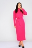 Pitiryko Maxi Long Sleeve Casual Dresses ضارب الى الحمرة