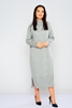 Pitiryko Long Sleeve Casual Dresses Gri