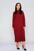 Pitiryko Long Sleeve Casual Dresses Bordeux