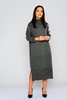 Pitiryko Long Sleeve Casual Dresses Smoked