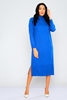 Pitiryko Long Sleeve Casual Dresses Sax