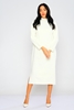 Pitiryko Long Sleeve Casual Dresses Cream