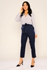 Zanzi High Waist Casual Trousers اللون النيلي