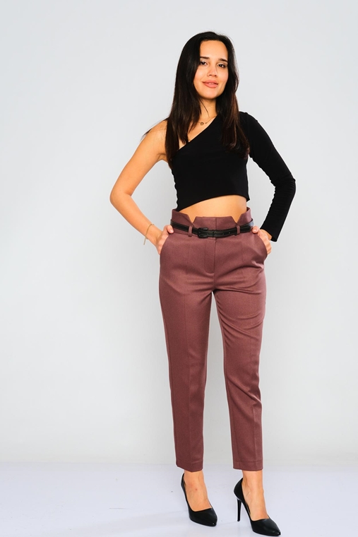 Zanzi High Waist Casual Trousers