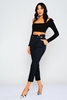 Zanzi High Waist Casual Trousers lacivert