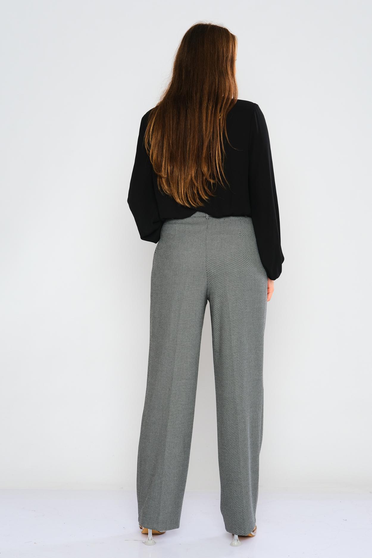 Mono Check Wide Leg Trousers | Crazy Clearance