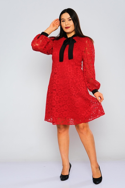 Biscuit Knee Lenght Long Sleeve Casual Dress