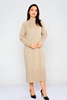 Pitiryko Long Sleeve Casual Dresses Mink