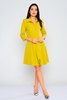 Explosion Knee Lenght Three Quarter Sleeve Casual Dresses Yağ