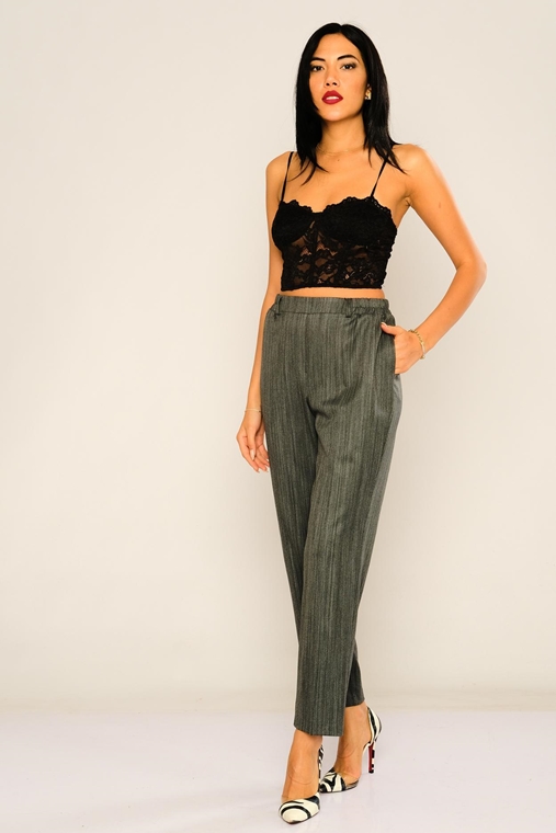 Mees High Waist Casual Trousers