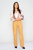 Zanzi High Waist Casual Trousers Camel