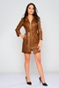 Explosion Mini Long Sleeve Casual Dresses Taupe