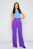 Explosion High Waist Casual Trousers Purple