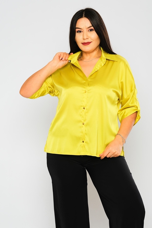 Pole & Pole Three Quarter Sleeve Normal Neck Casual Blouse
