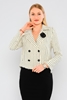 Explosion Blazer Casual Jackets Ecru