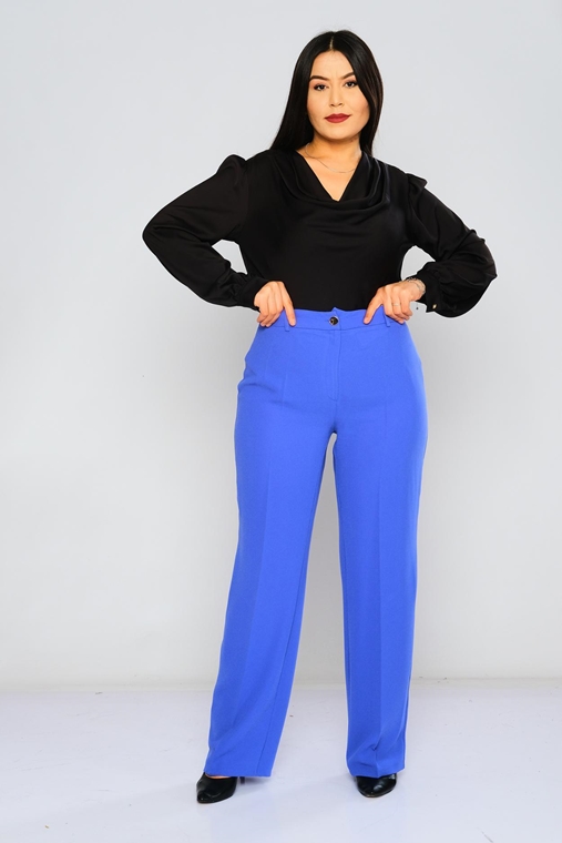 Explosion High Waist Casual Trousers Red Violet