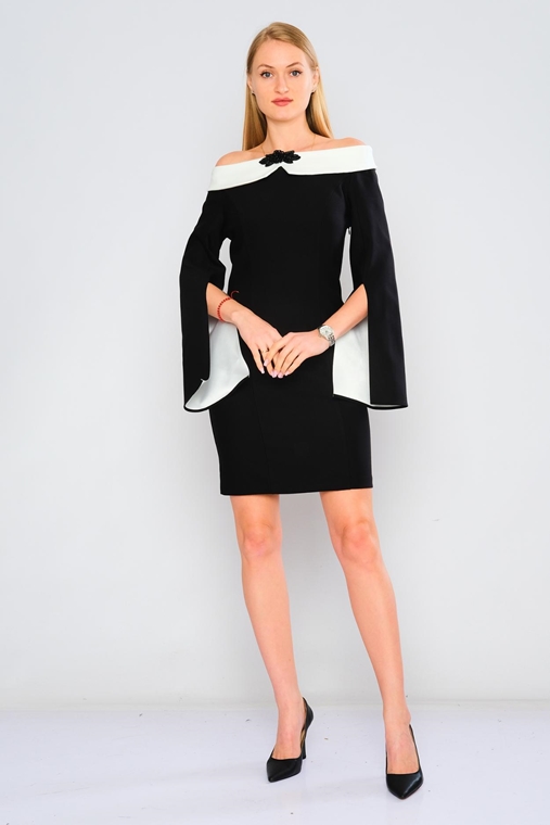 Green Country Mini Long Sleeve Casual Offshoulder Dresses