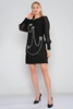 Green Country Mini Long Sleeve Casual Dresses