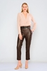 Zanzi High Waist Casual Trousers Brown