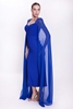 Odrella Night Wear Evening Dresses زرقاء داكنة ساطعة