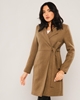 Selen Knee Lenght Casual Woman Coats كاكي