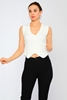 Yes Play Sleevless V Neck Casual Blouses