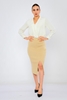 Yes Play Casual Skirts Camel-Gold
