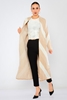 Pitiryko Open-Ended Casual Cardigans Camel