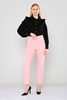 Mees High Waist Casual Trousers Pink