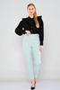Mees High Waist Casual Trousers Mint
