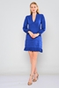 Neva Mini Long Sleeve Casual Dresses زرقاء داكنة ساطعة