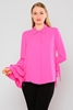 Joymiss Long Sleeve Normal Neck Casual Shirts Neon-Fuchsia
