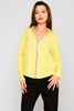 Lila Rose Long Sleeve V Neck Casual Shirts Yellow