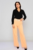 Mees High Waist Casual Trousers Salmon