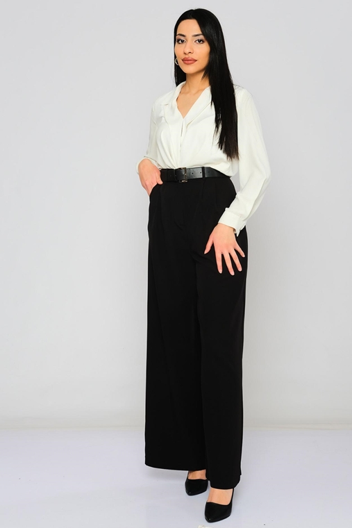 Bubble С завышенной талией повседневная одежда Оптом женские брюки черный Бежевый фуксия серовато бежевый