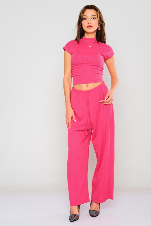 Bubble Low Rise Casual Trousers