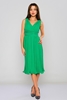 Green Country Knee Lenght Casual Dresses Green