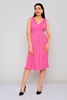 Green Country Knee Lenght Casual Dresses Pink