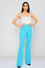 Fimore High Waist Casual Trousers أزرق فاتح