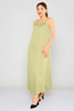 Zanzi Maxi Sleevless Casual Dresses أخضر