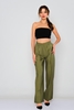 Fimore High Waist Casual Trousers كاكي