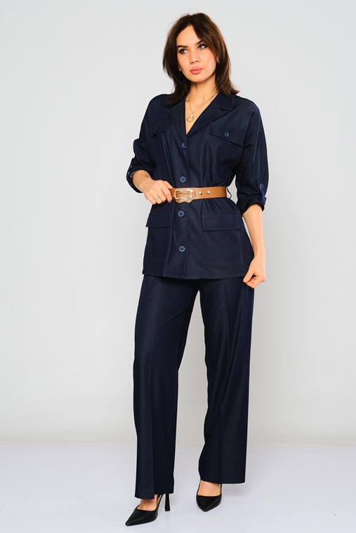 Fimore Casual Suits Blue Navy Navy Dark