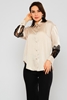 Mianotte Long Sleeve Normal Neck Casual Blouses Цвет камня